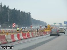 Из-за дорожных работ движение транспорта по Пулковскому шоссе ограничат на месяц