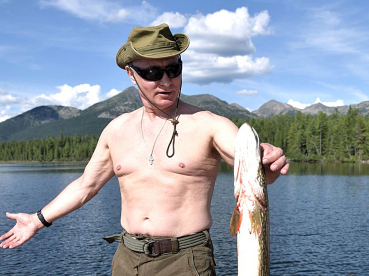 Владимир Путин голый
