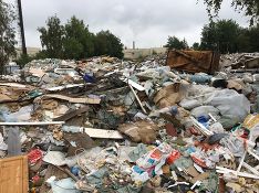 Незаконную свалку строительного и бытового мусора ликвидировали в Орехово-Зуево