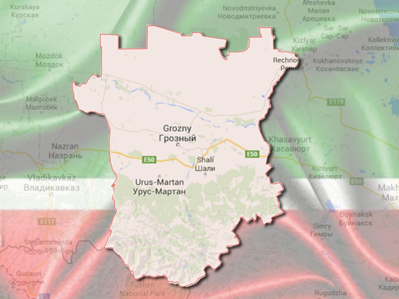 Ичкерия на карте россии