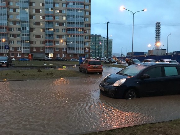 В Водоканале рассказали о самых затопленных районах Петербурга