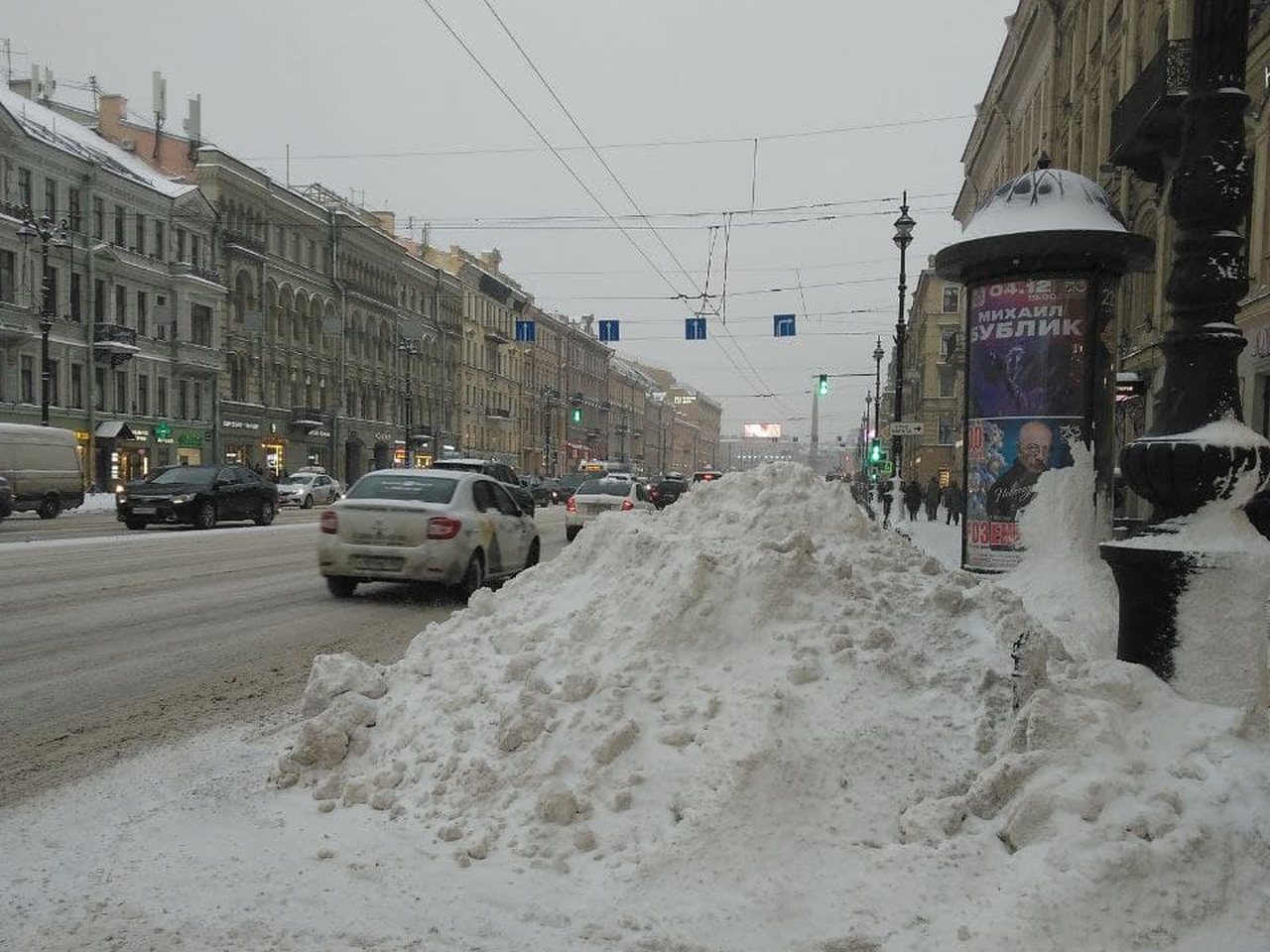 снег санкт петербург сегодня