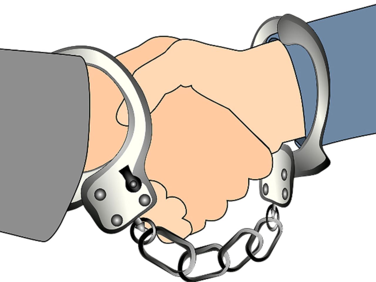 Рукопожатие в наручниках