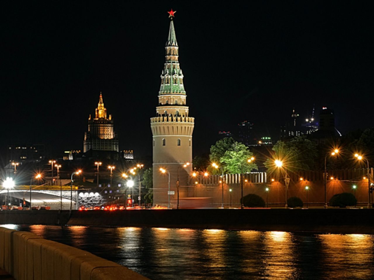 Ночной Кремль Москва