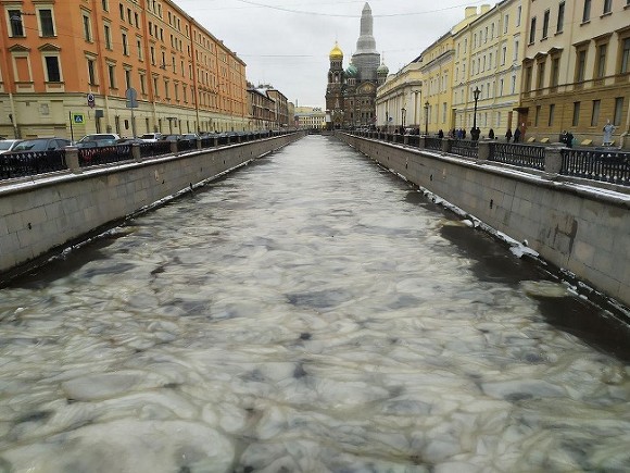 Петербургские врачи спасают мужчину, провалившегося под лед на набережной канала Грибоедова
