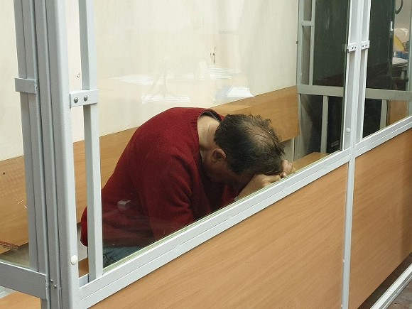 Петербуржец пикетирует за справедливый приговор Олегу Соколову