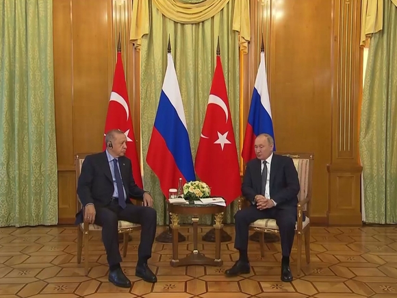 Путин и Эрдоган договорились о частичном переходе на оплату в рублях поставок российского газа в Турцию