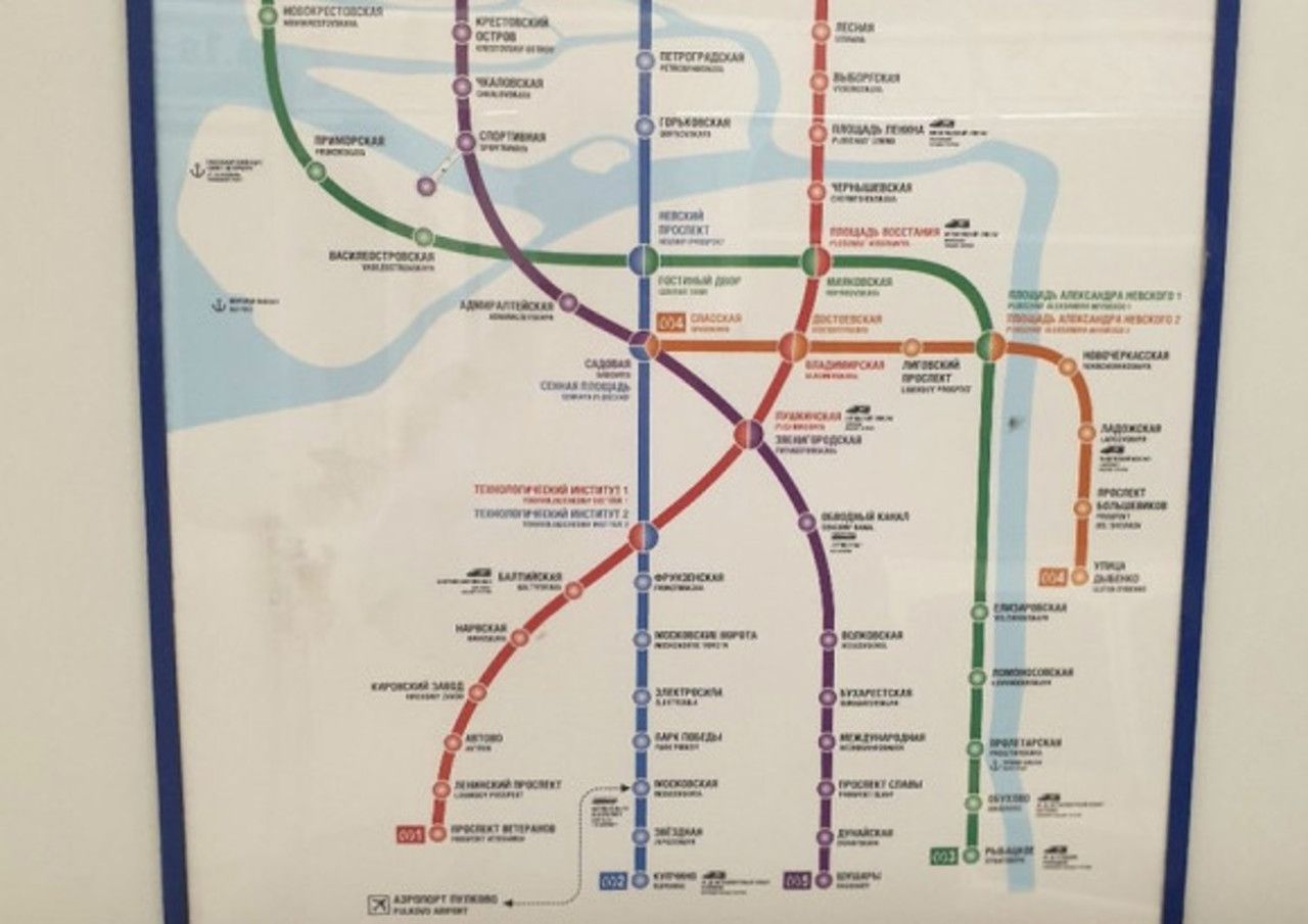 Схема метро спб санкт петербург