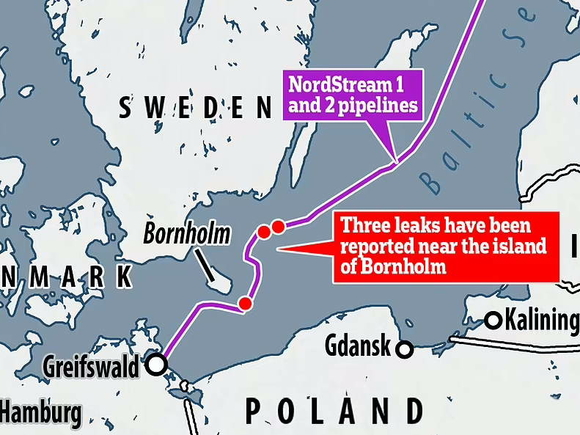В Минобороны Британии считают, что «Северные потоки» повредили дистанционным взрывным устройством