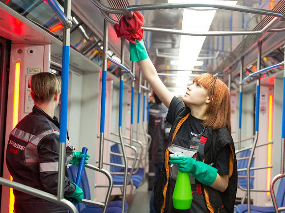 За сутки в Москве вымыли и продезинфицировали почти 6 тыс. вагонов метро