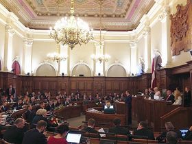 Заседание сейма Латвии