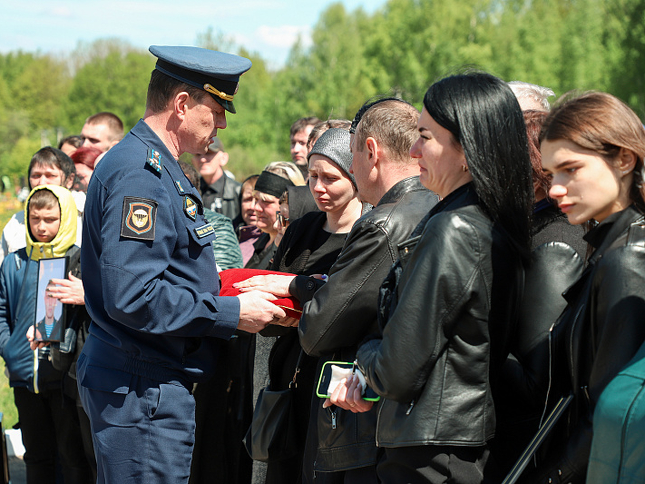 Похороны военнослужащего с Украины 23 мая в Туле