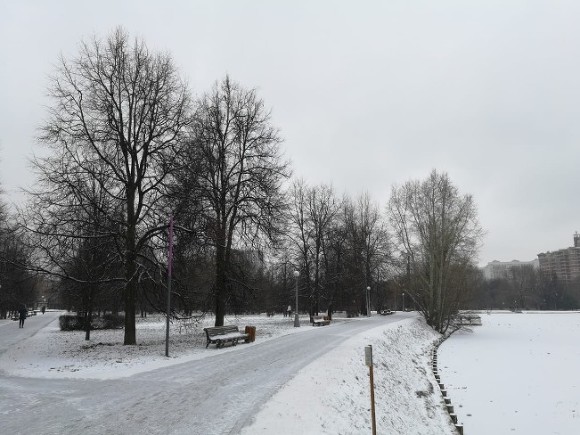 В Москве минус четыре и небольшой снег