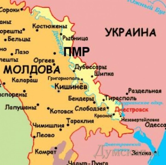 В Приднестровье у самых границ Украины засняли передвижение российских военных (фото)